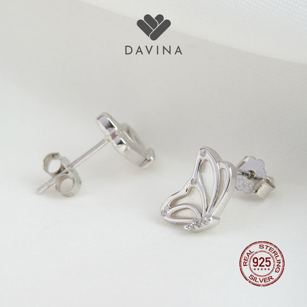 DAVINA Ladies Charlotte Earrings Sterling Silver 925