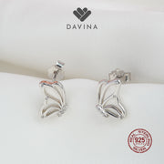 DAVINA Ladies Charlotte Earrings Sterling Silver 925