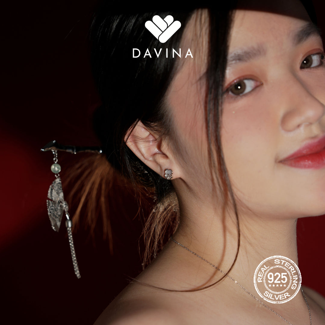 DAVINA Ladies Valisya Earrings Sterling Silver 925