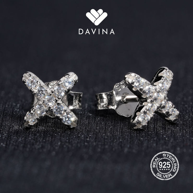 DAVINA Ladies Xionne Earrings Sterling Silver 925