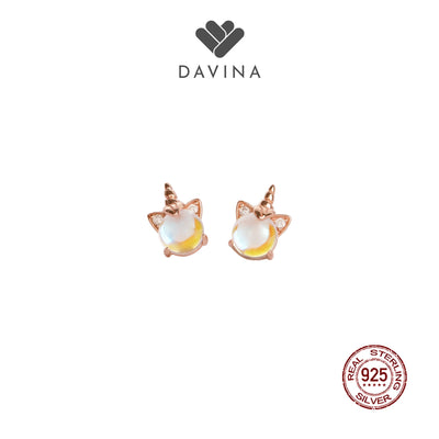 DAVINA Ladies Zola Earrings Rose Gold Color S925
