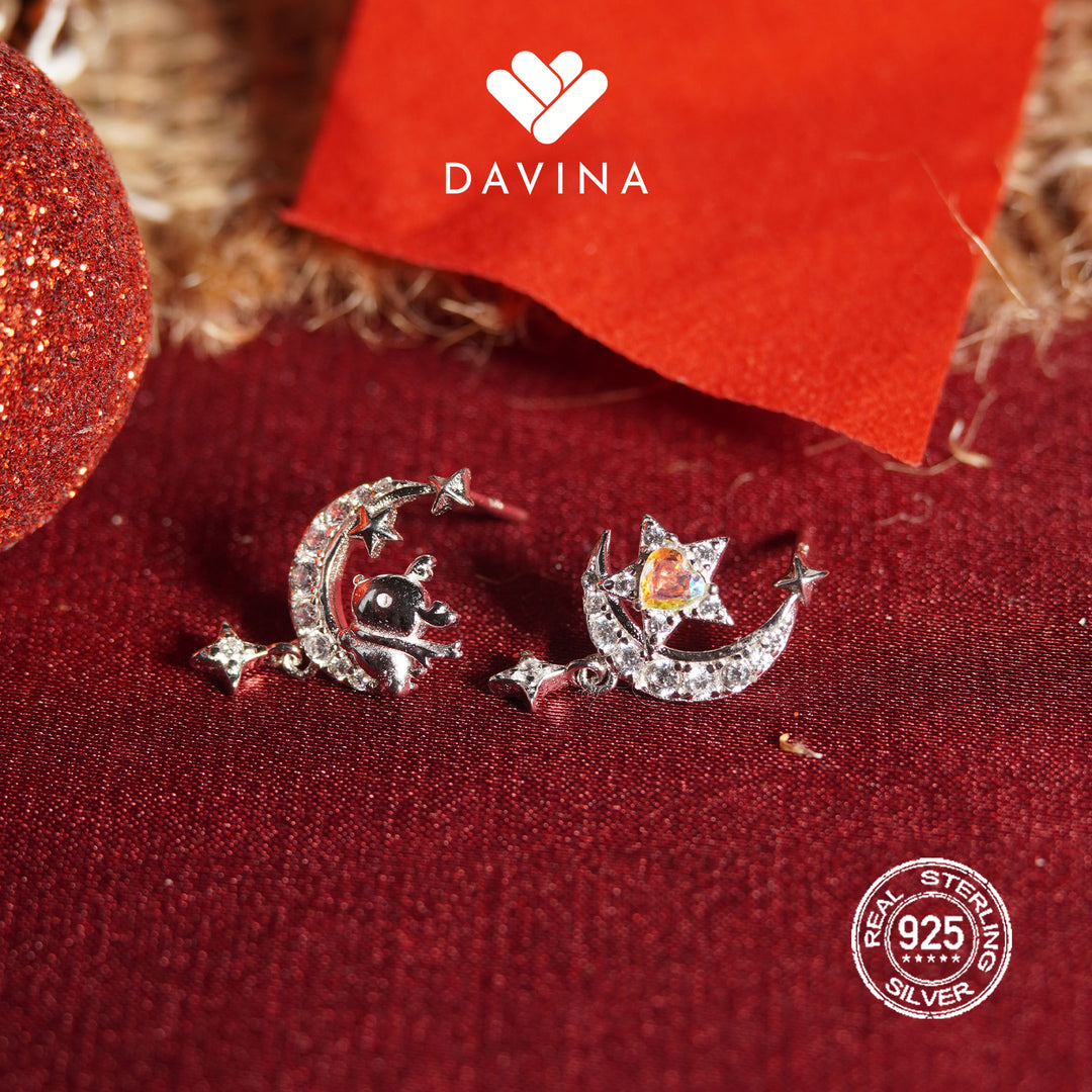 DAVINA Ladies Glorya Earrings Sterling Silver 925