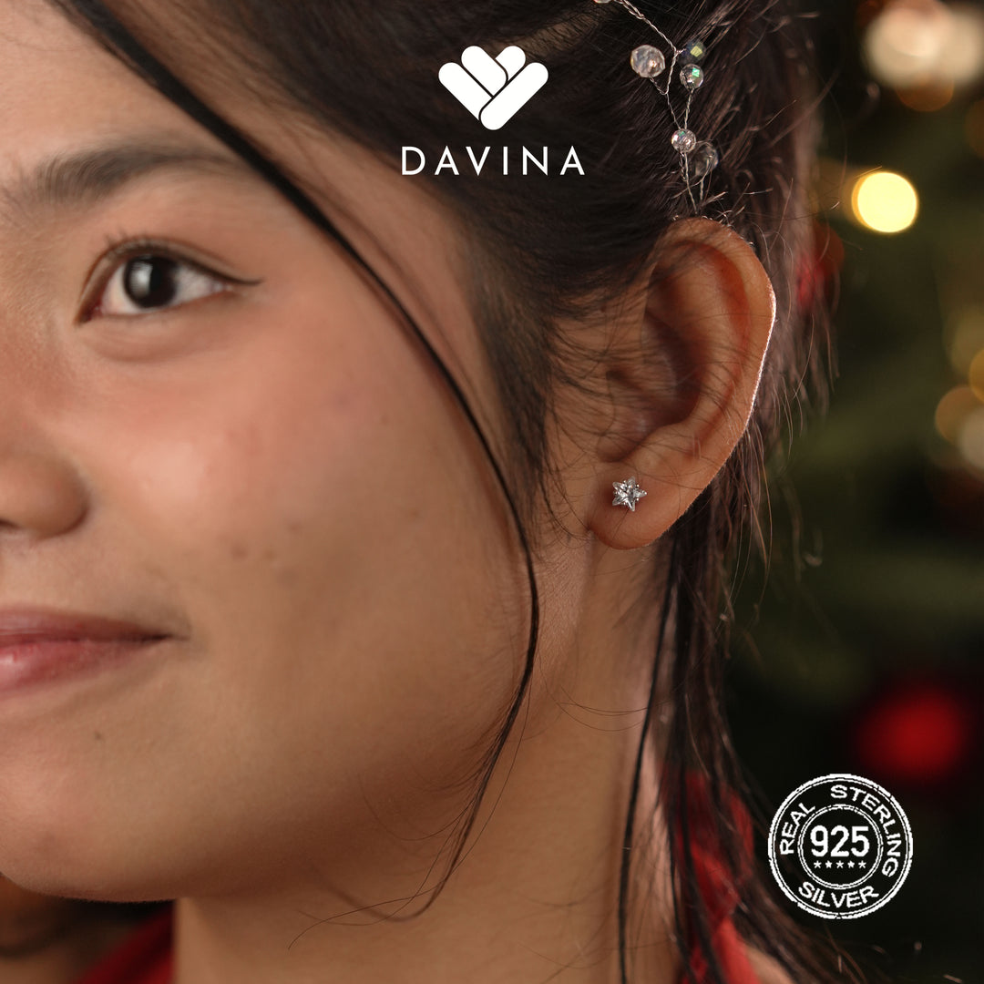 DAVINA Ladies Seila Earrings Sterling Silver 925