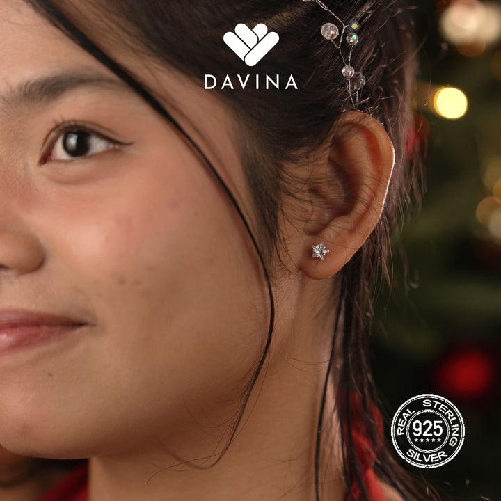 DAVINA Ladies Seila Earrings Sterling Silver 925