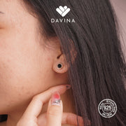 DAVINA Ladies Bellany Earrings Rose Gold Color S925