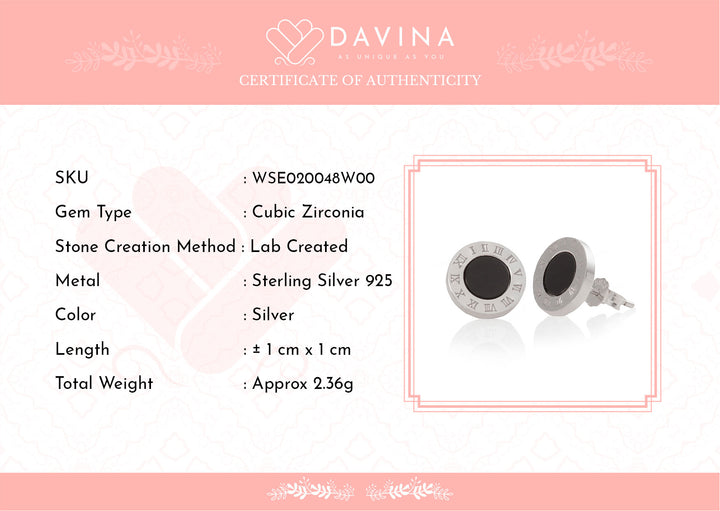 DAVINA Ladies Bellany Earrings Sterling Silver 925