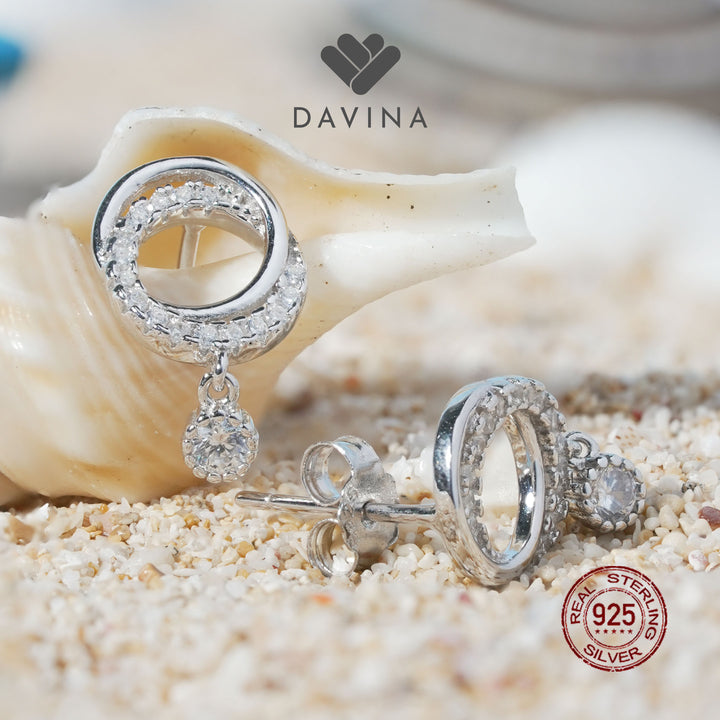 DAVINA Ladies Colette Earrings Sterling Silver 925