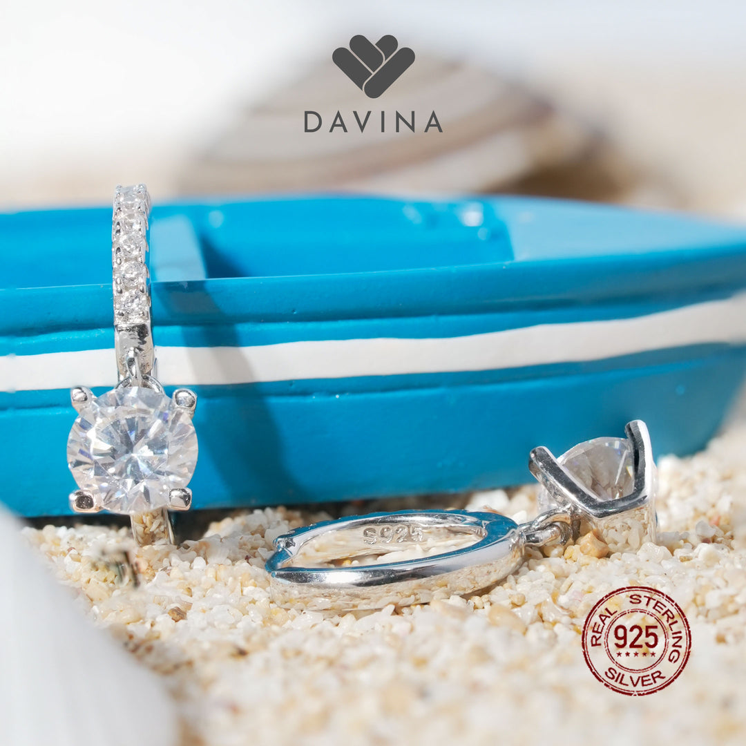 DAVINA Ladies Octavia Earrings Sterling Silver 925