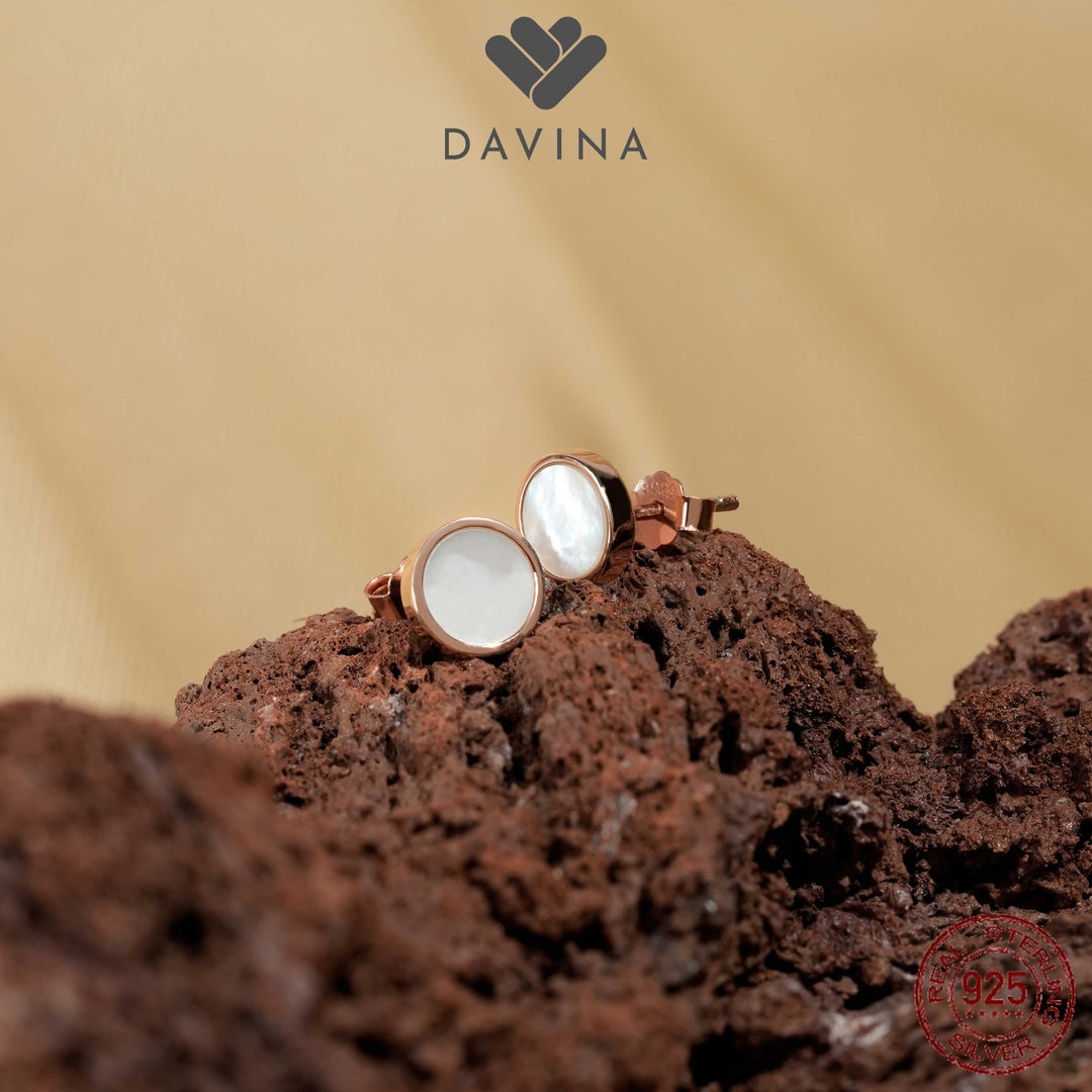 DAVINA Ladies Onnav White Earrings Sterling Silver 925