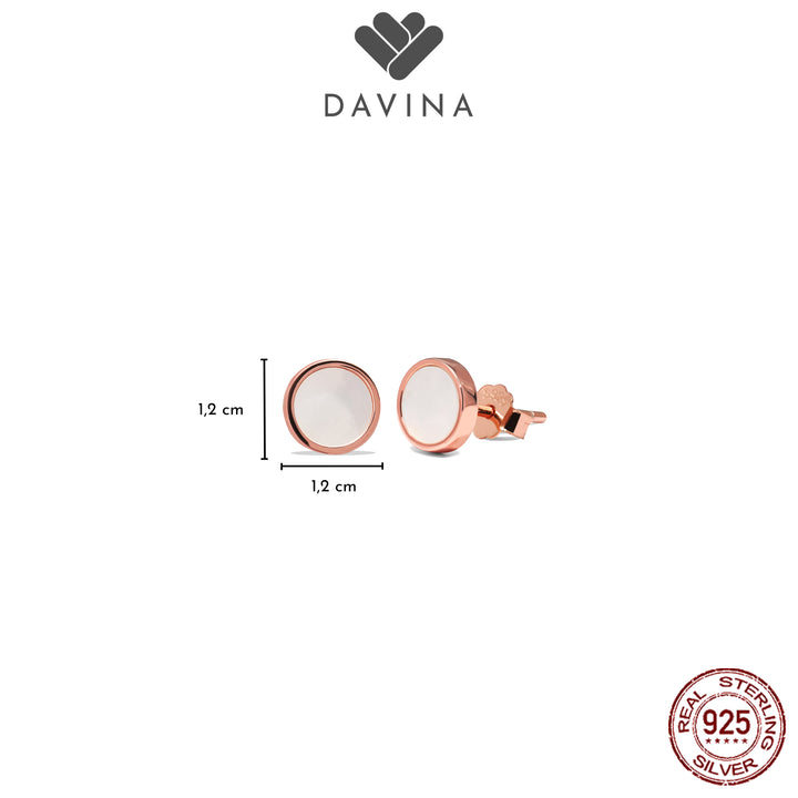 DAVINA Ladies Onnav White Earrings Sterling Silver 925
