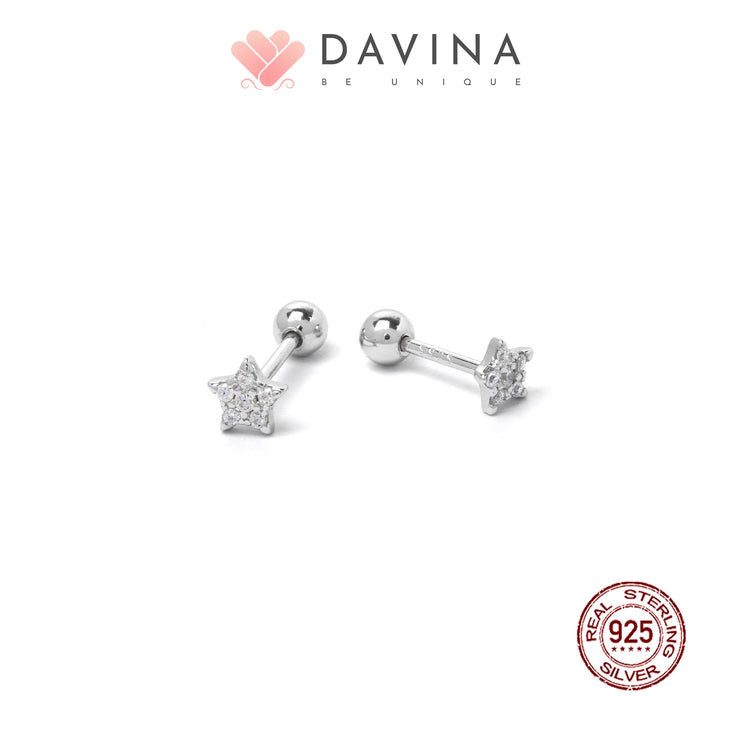 DAVINA Ladies Kenney Earrings Sterling Silver 925