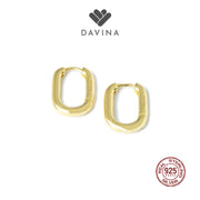 DAVINA Ladies Billie Earrings Gold Color Sterling Silver 925