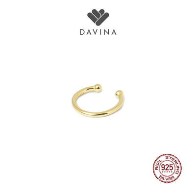 DAVINA Ladies Olin Earrings Gold Color Sterling Silver 925