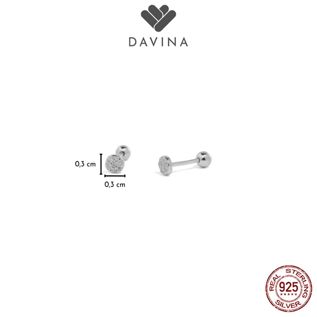 DAVINA Ladies Onav Earrings Sterling Silver 925
