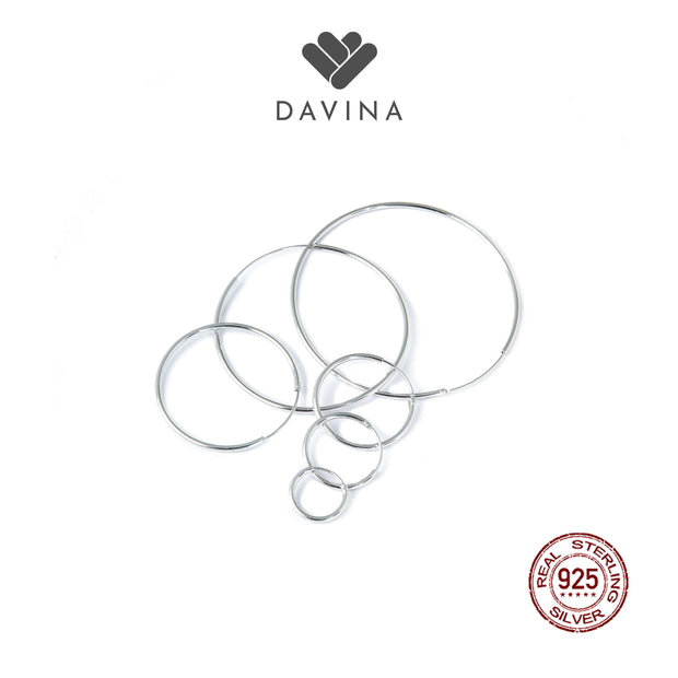 DAVINA Ladies Aqilla Earrings Sterling Silver 925