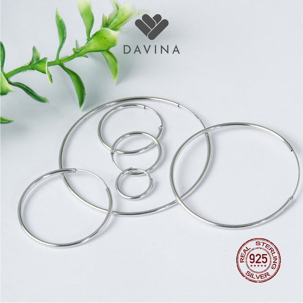 DAVINA Ladies Aqilla Earrings Sterling Silver 925