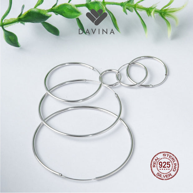 DAVINA Ladies Aqilla Earrings Sterling Silver 925