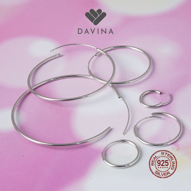 DAVINA Ladies Aqilla Earrings Sterling Silver 925