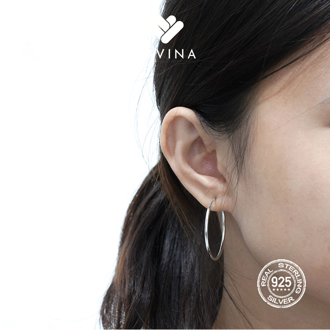 DAVINA Ladies Aqilla Earrings Sterling Silver 925