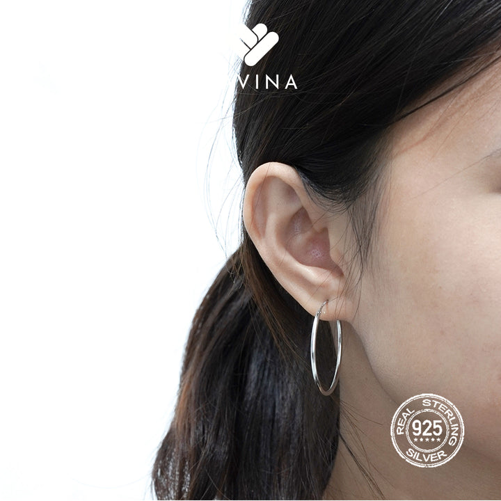 DAVINA Ladies Aqilla Earrings Sterling Silver 925