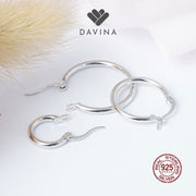 DAVINA Ladies Godiva Earrings Sterling Silver 925