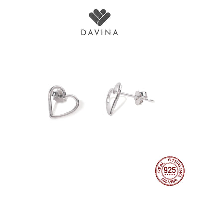 DAVINA Ladies Loev Earrings Sterling Silver 925