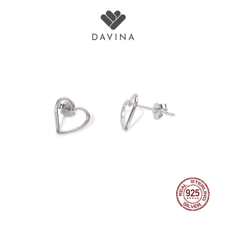 DAVINA Ladies Loev Earrings Sterling Silver 925