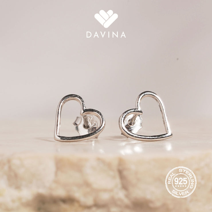 DAVINA Ladies Loev Earrings Sterling Silver 925