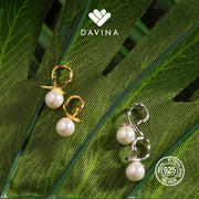 Davina Ladies Corlly Earrings Gold Color S925