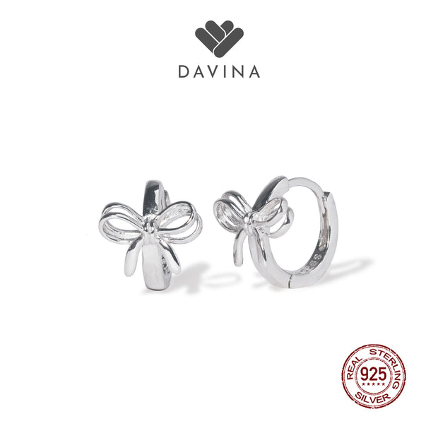 DAVINA Ladies Lacey Earrings Sterling Silver 925