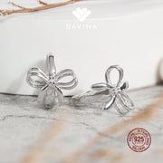 DAVINA Ladies Lacey Earrings Sterling Silver 925