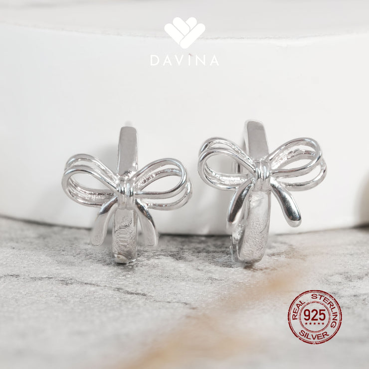 DAVINA Ladies Lacey Earrings Sterling Silver 925