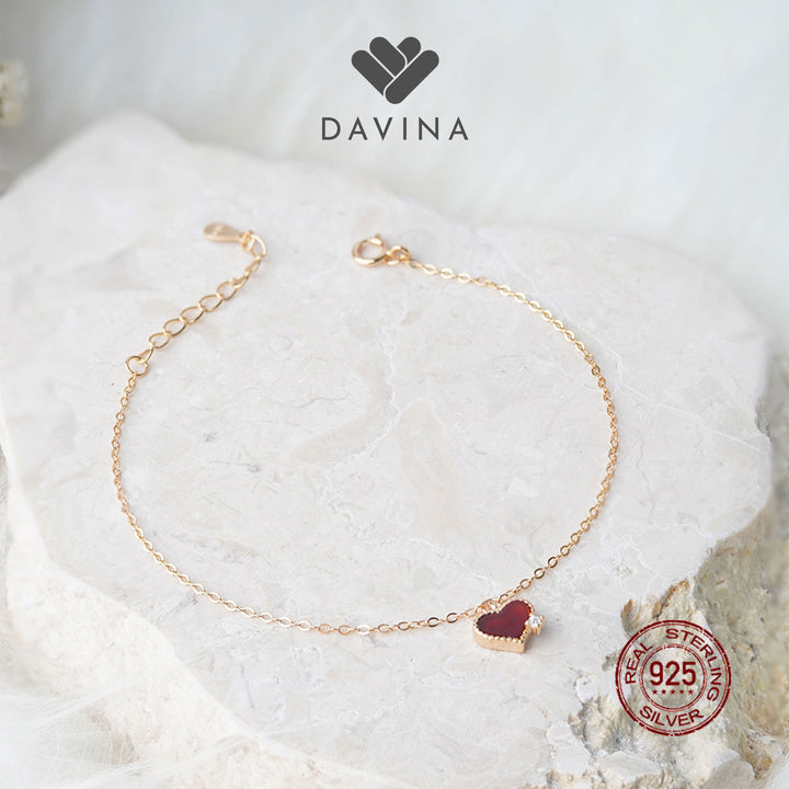 DAVINA Ladies Lovels Bracelet Rose Gold Plated Sterling Silver 925