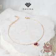 DAVINA Ladies Lovels Bracelet Gold Plated Sterling Silver 925