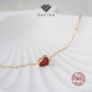 DAVINA Ladies Lovels Bracelet Gold Plated Sterling Silver 925