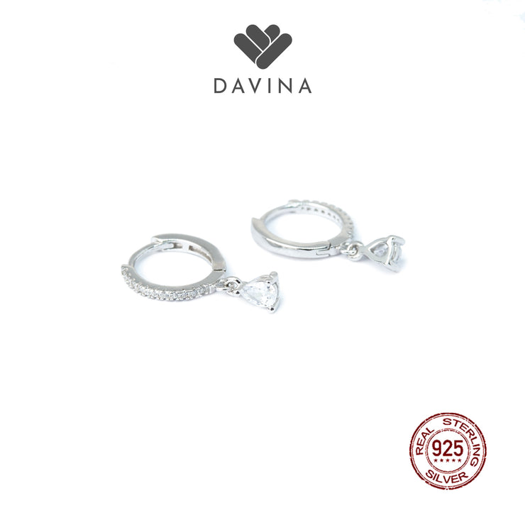 DAVINA Ladies Elsavira Earrings Sterling Silver 925