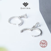 DAVINA Ladies Elsavira Earrings Sterling Silver 925