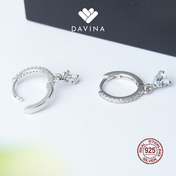 DAVINA Ladies Elsavira Earrings Sterling Silver 925