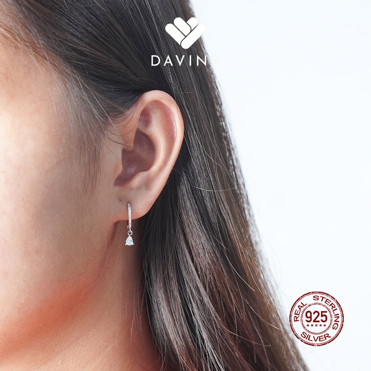 DAVINA Ladies Elsavira Earrings Sterling Silver 925