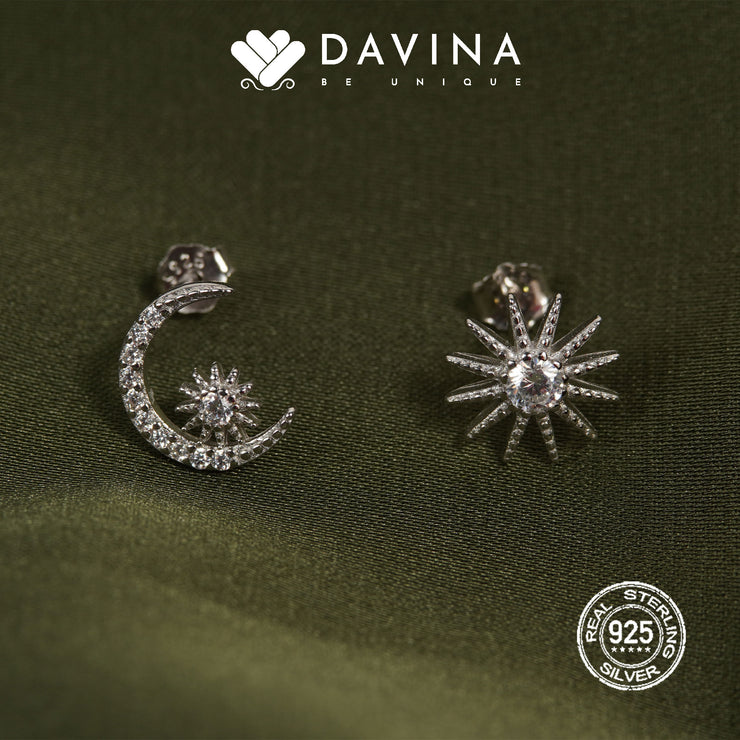 DAVINA Ladies Xylia Earrings Sterling Silver 925