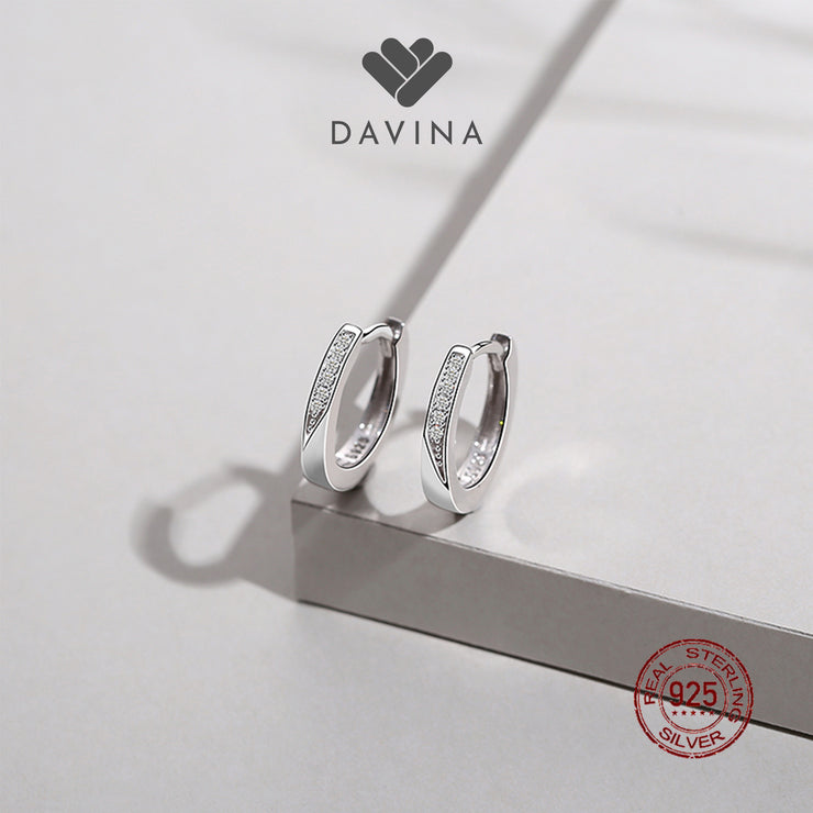 DAVINA Ladies Luz Earrings Sterling Silver 925