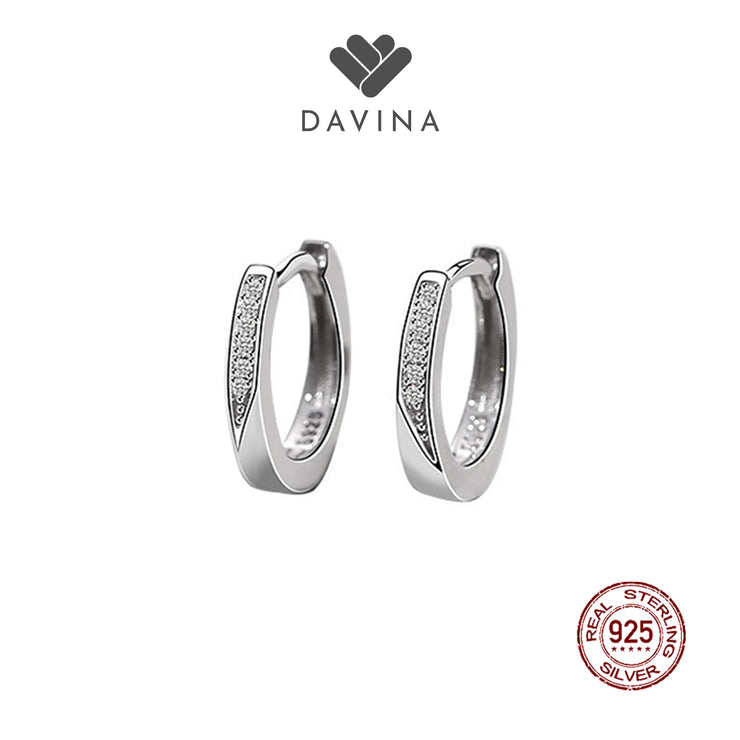 DAVINA Ladies Luz Earrings Sterling Silver 925