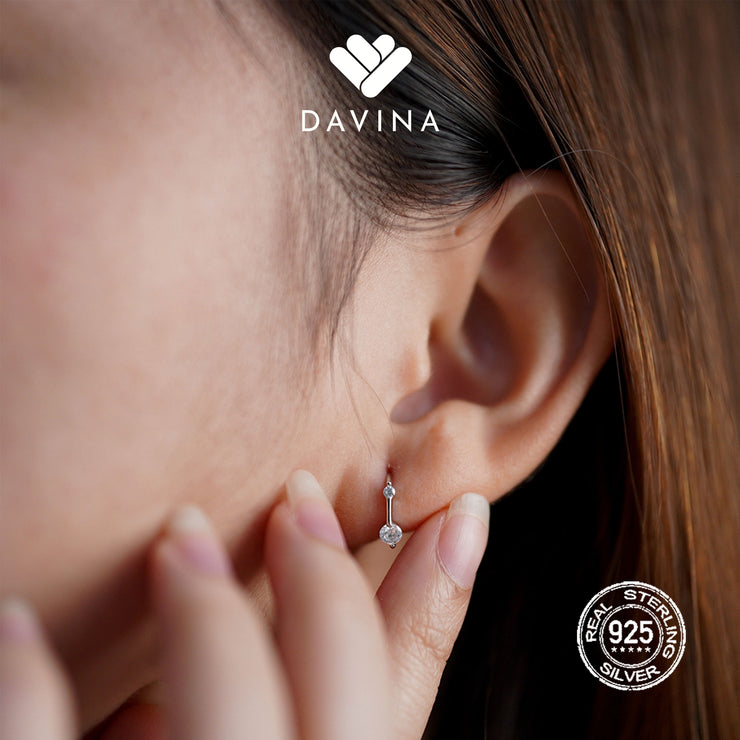 DAVINA Ladies Calya Earrings Sterling Silver 925