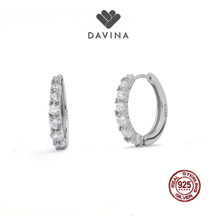 DAVINA Ladies Aurora Earrings Sterling Silver 925