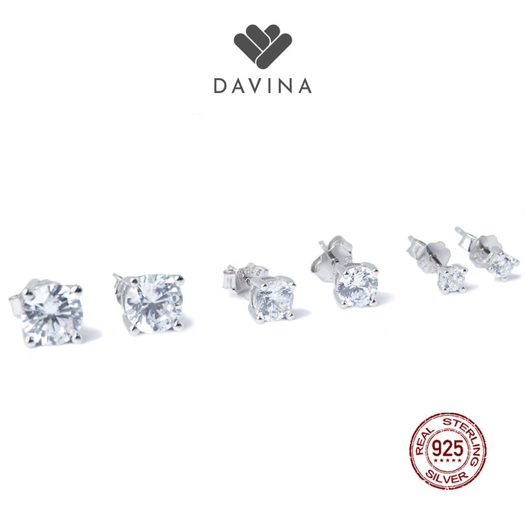 DAVINA Ladies Alana Earrings Sterling Silver 925