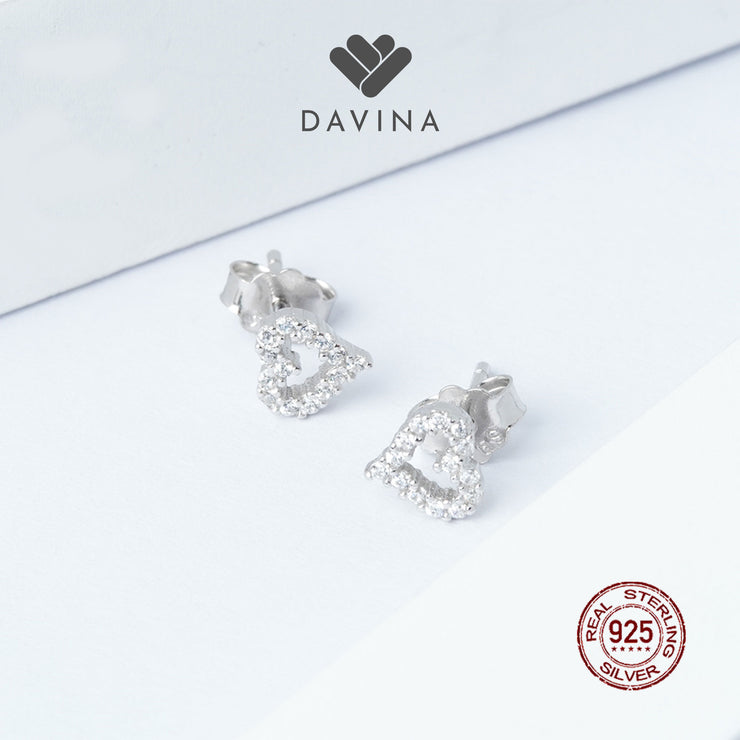 DAVINA Ladies Luvvy Earrings Sterling Silver 925