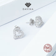 DAVINA Ladies Luvvy Earrings Sterling Silver 925