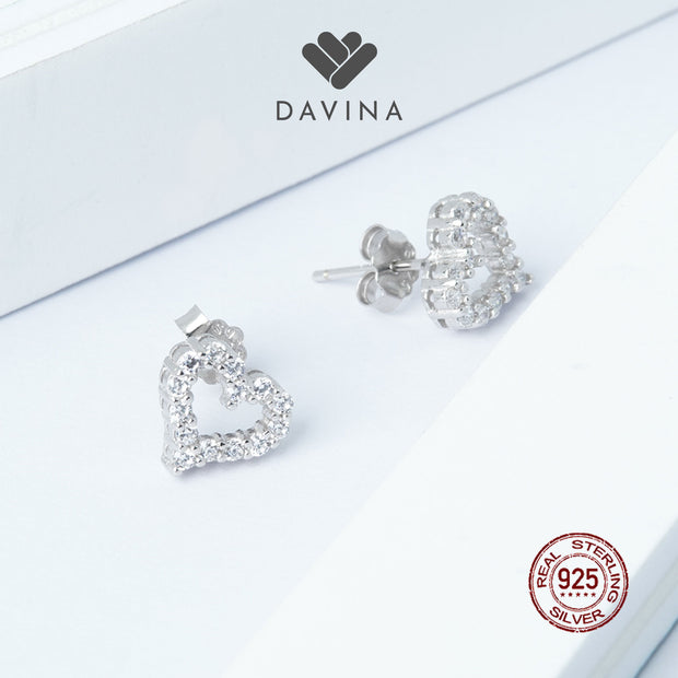 DAVINA Ladies Luvvy Earrings Sterling Silver 925