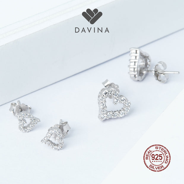 DAVINA Ladies Luvvy Earrings Sterling Silver 925