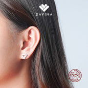 DAVINA Ladies Luvvy Earrings Sterling Silver 925